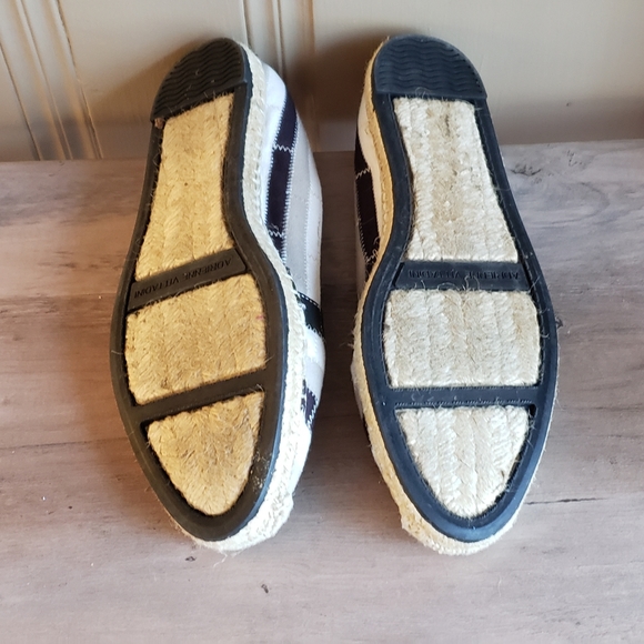Adrienne Vittadini Ale Striped Slip On Espadrilles Flats Shoes Size 9M - Picture 7 of 7